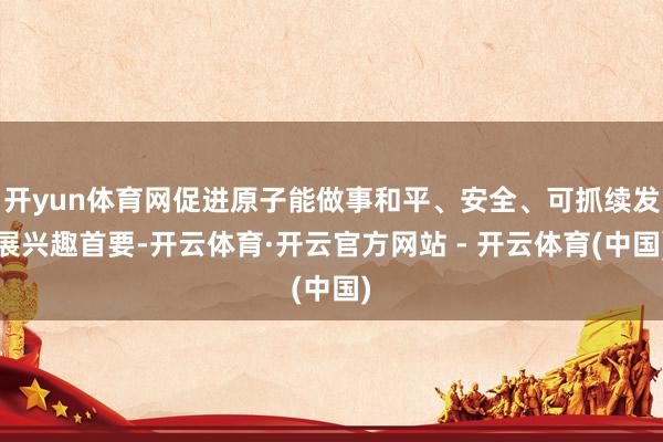 开yun体育网促进原子能做事和平、安全、可抓续发展兴趣首要-开云体育·开云官方网站 - 开云体育(中国)